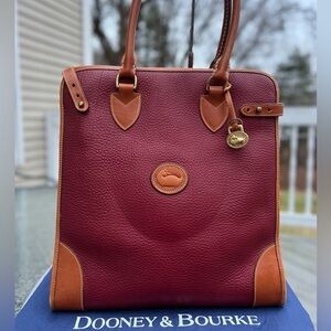🥵 VERY RARE 🔥 VINTAGE DOONEY AND BOURKE AWL GLADSTONE SHOPPING BAG